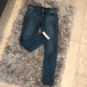 KanCan skinny jeans - medium dark wash, zipper fly with 2 button closure size 26